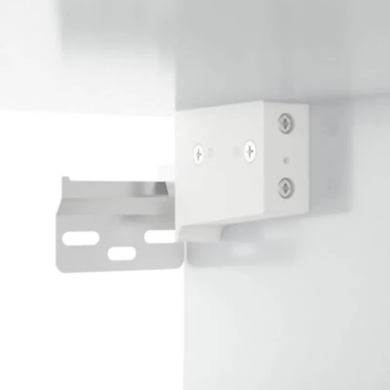 Veidrodinė spintelė su LED, balta, 70x16,5x60cm, blizgi