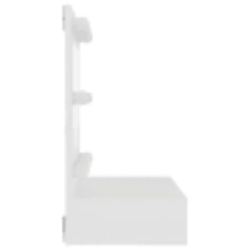 Veidrodinė spintelė su LED apšvietimu, balta, 60x31,5x62cm