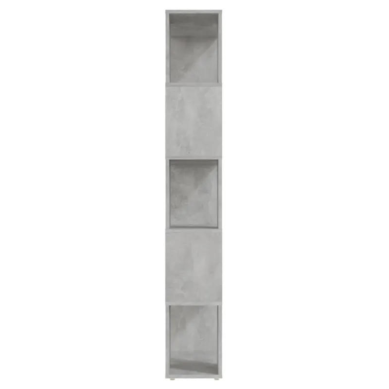 Spintelė knygoms/kambario pertvara, betono pilka, 60x24x155cm