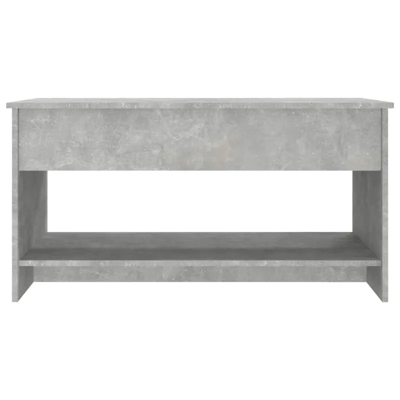Kavos staliukas, betono pilkas, 102x50x52,5cm, apdirbta mediena