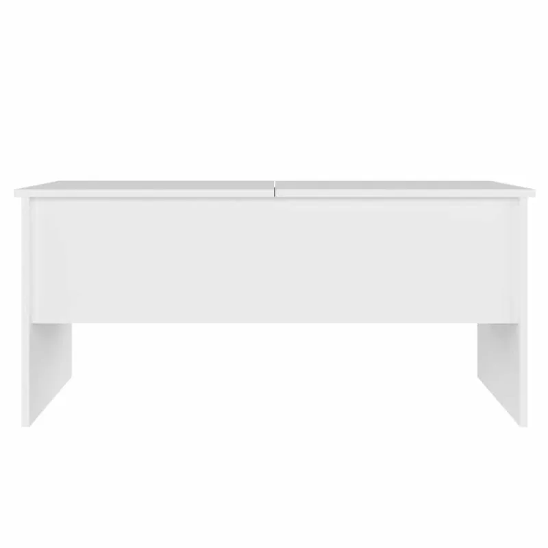 Kavos staliukas, baltas, 102x50,5x46,5cm, apdirbta mediena