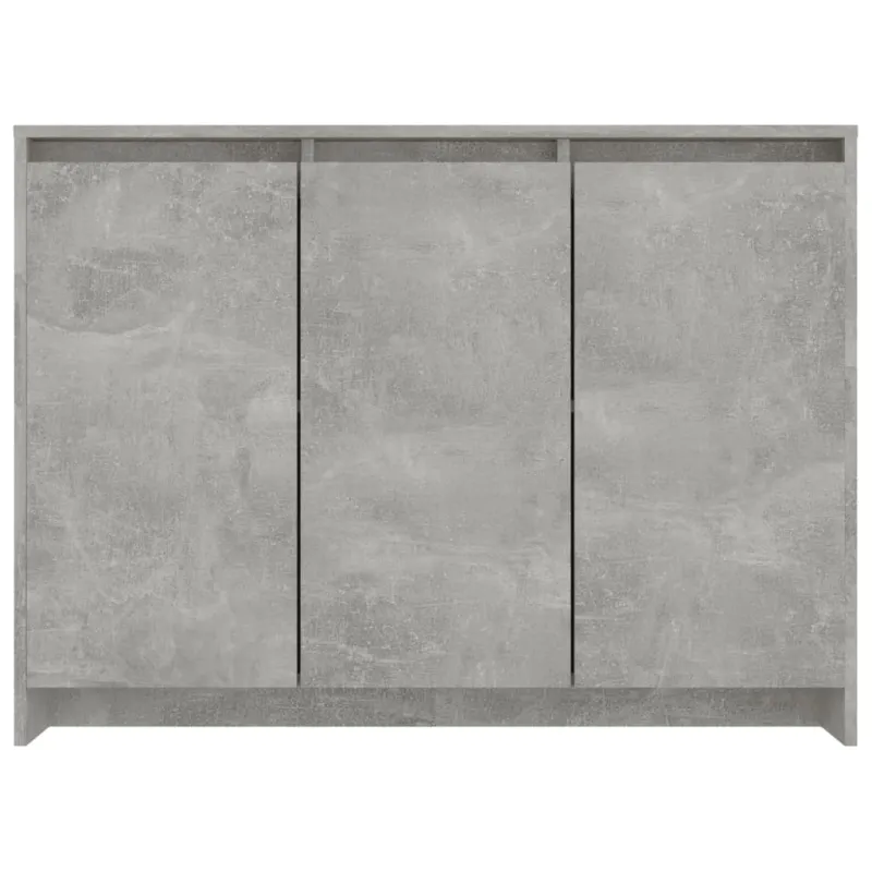 Šoninė spintelė, betono pilka, 102x33x75cm, apdirbta mediena