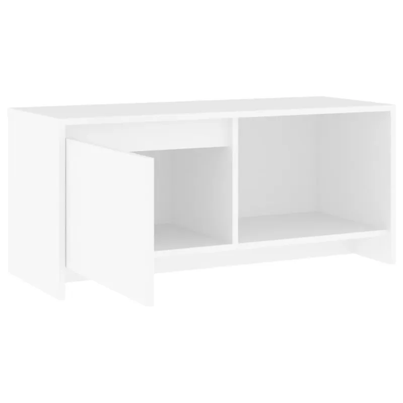Televizoriaus spintelė, baltos spalvos, 90x35x40cm, MDP