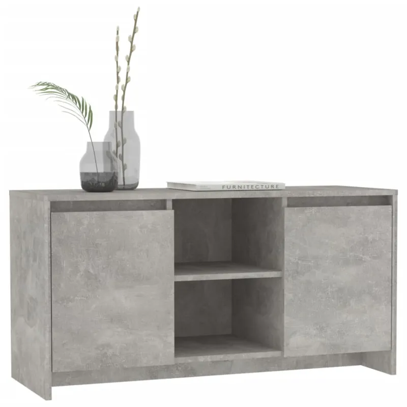 Televizoriaus spintelė, betono, 102x37,5x52,5cm, mediena