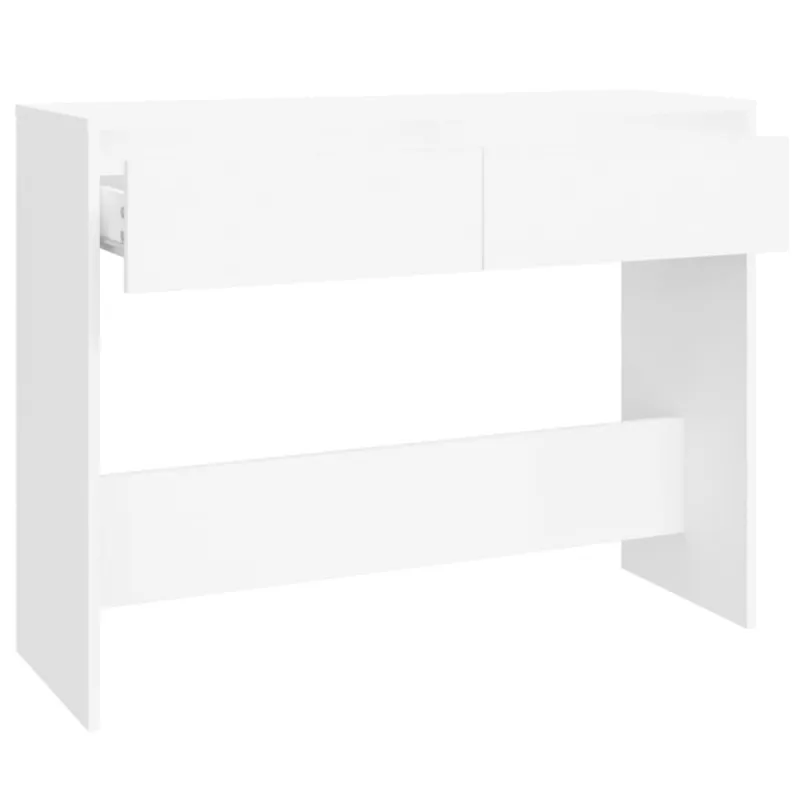 Konsolinis staliukas, baltas, 100x35x76,5cm, apdirbta mediena
