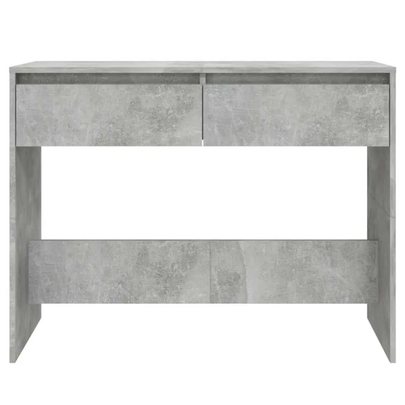 Konsolinis staliukas, betono, 100x35x76,5cm, apdirbta mediena