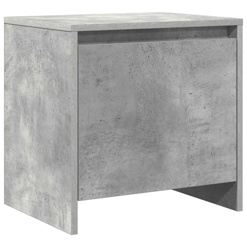 Naktinės spintelės, 2vnt., betono pilkos, 45x34x44,5cm, MDP