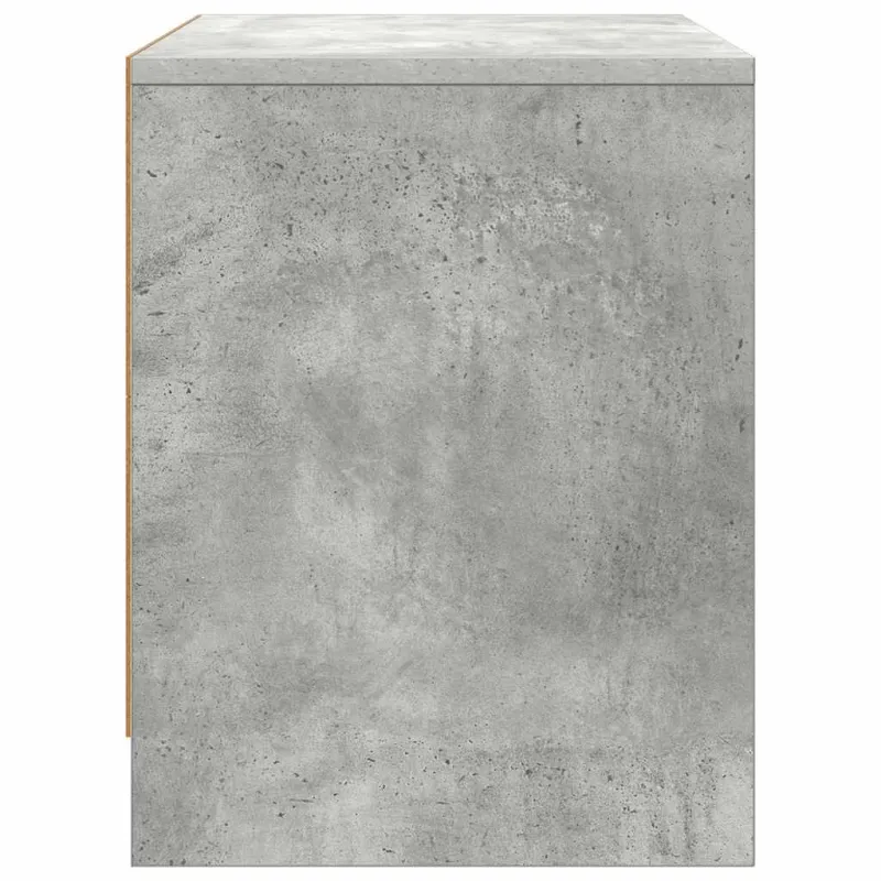 Naktinės spintelės, 2vnt., betono pilkos, 45x34x44,5cm, MDP
