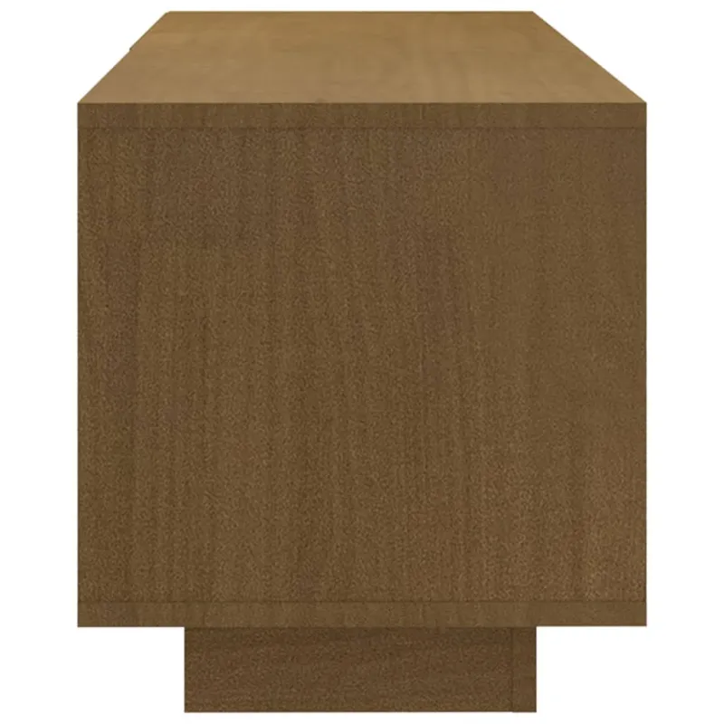 Televizoriaus spintelė, medaus ruda, 110x30x33,5cm, pušis