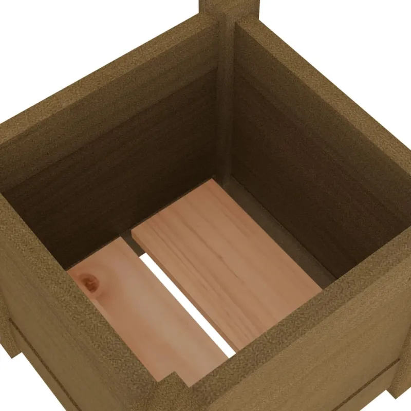 Sodo lovelis, medaus rudas, 31x31x31cm, pušies medienos masyvas
