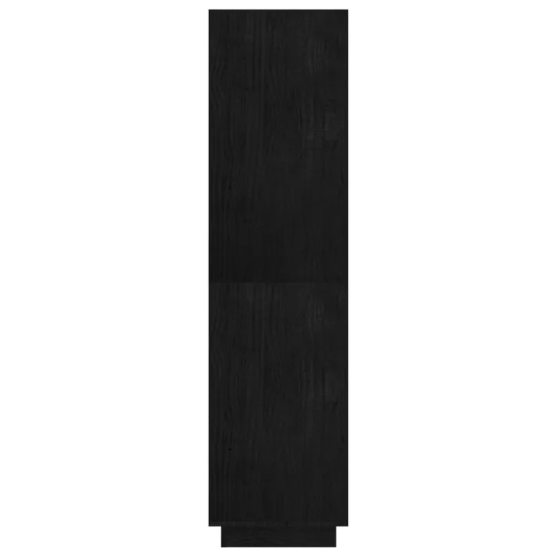 Spintelė knygoms/kambario pertvara, juoda, 80x35x135cm, pušis