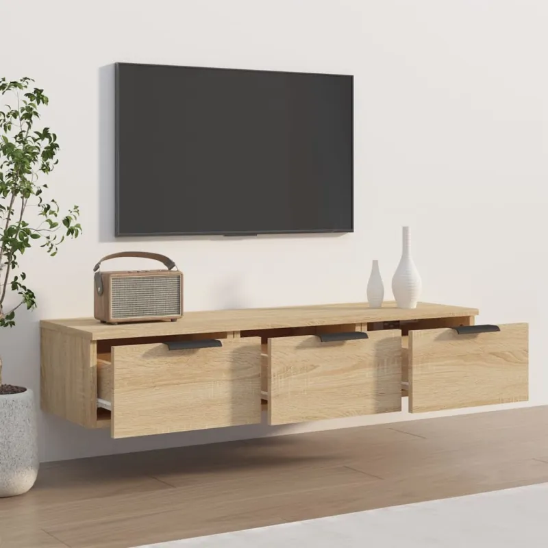 Sieninė spintelė, ąžuolo, 102x30x20cm, apdirbta mediena