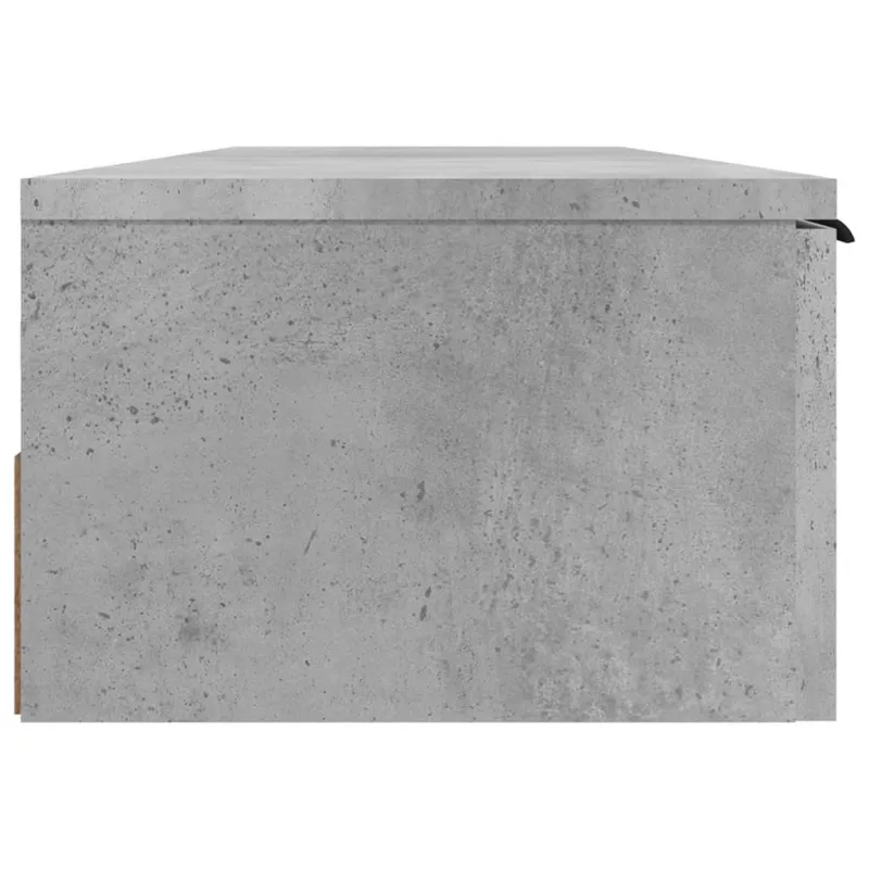 Sieninė spintelė, betono pilka, 102x30x20cm, apdirbta mediena