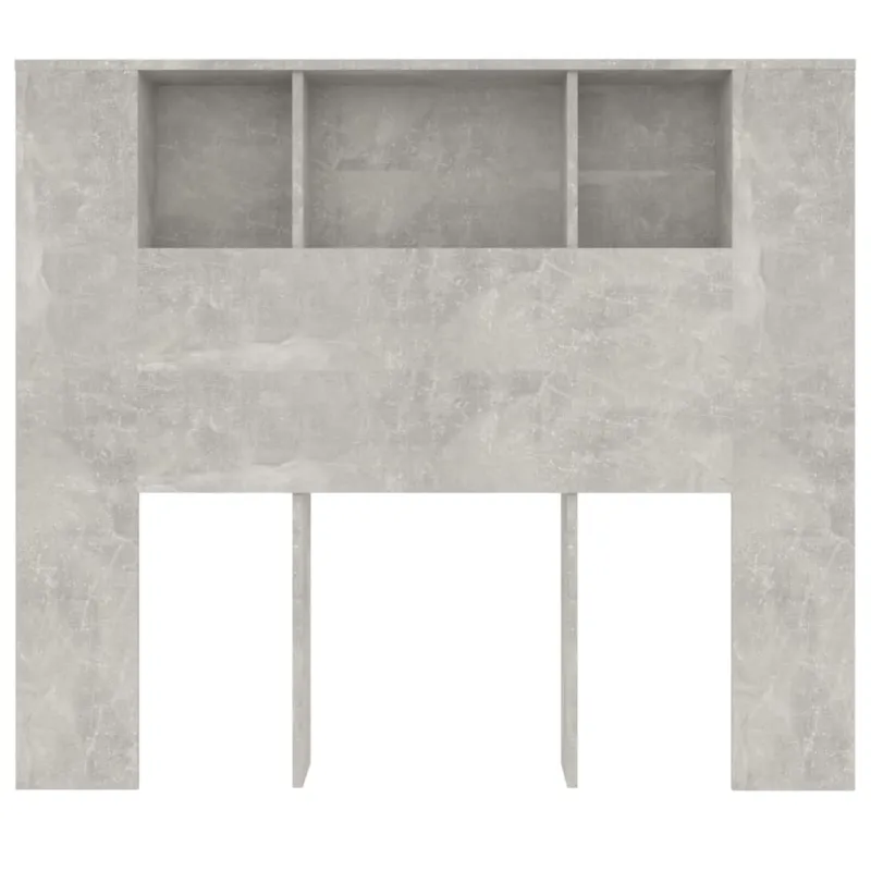 Galvūgalis-spintelė, betono pilkos spalvos, 120x18,5x102,5cm