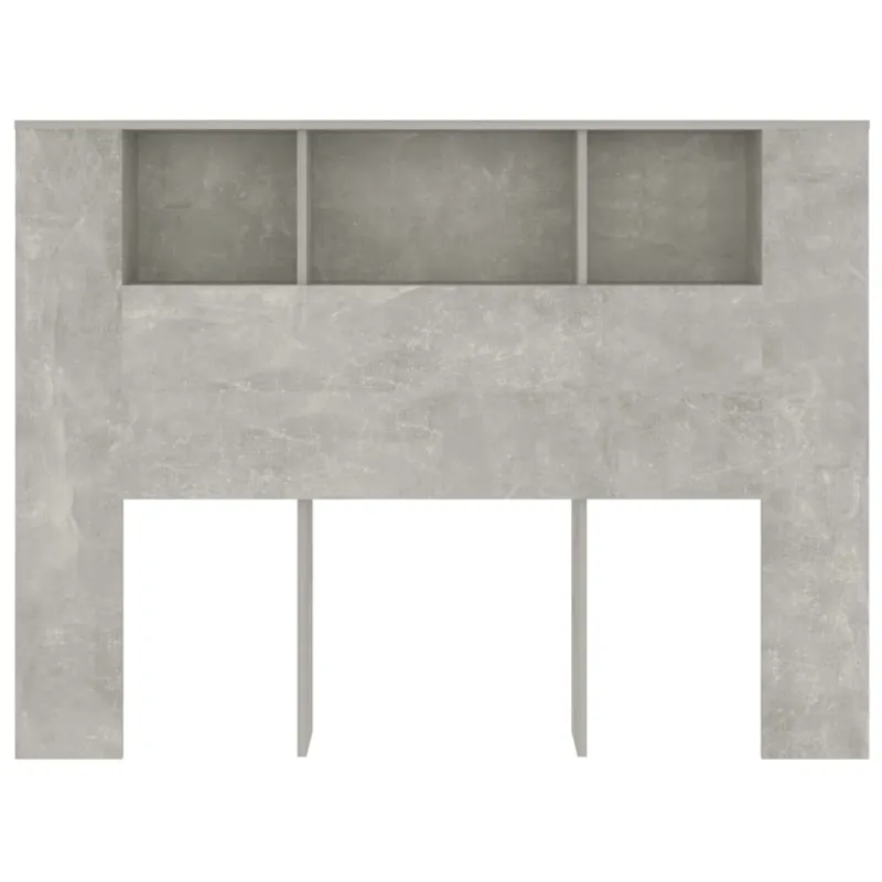 Galvūgalis-spintelė, betono pilkos spalvos, 140x18,5x104,5cm