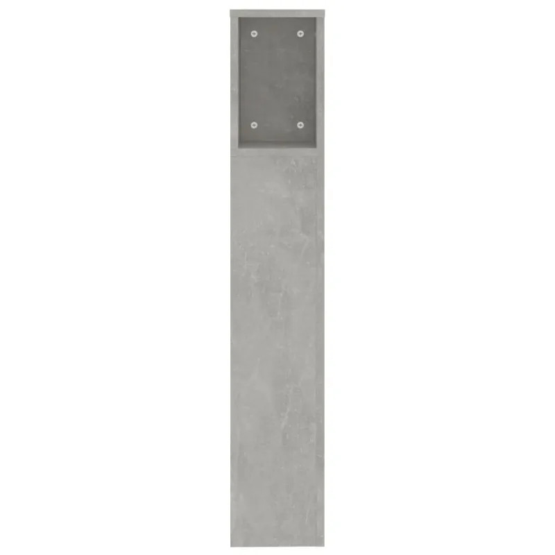 Galvūgalis-spintelė, betono pilkos spalvos, 200x18,5x104,5cm