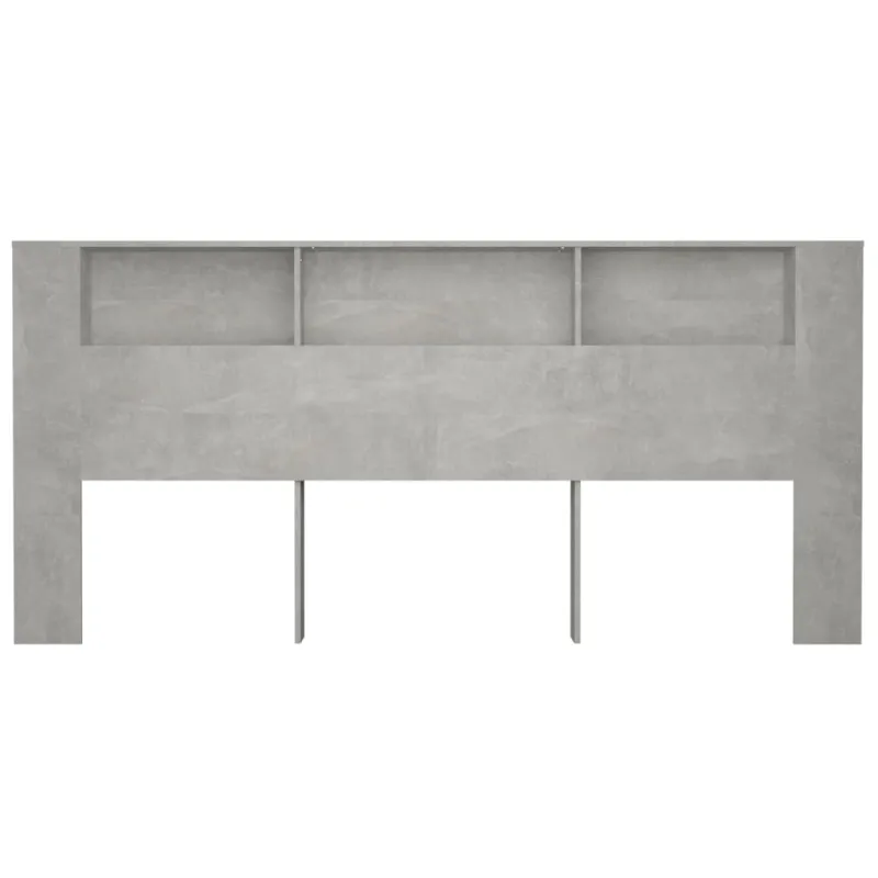 Galvūgalis-spintelė, betono pilkos spalvos, 220x18,5x104,5cm