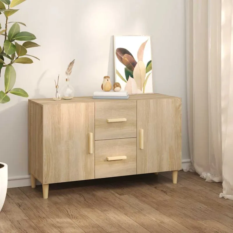 Šoninė spintelė, sonoma ąžuolo, 100x36x60cm, apdirbta mediena