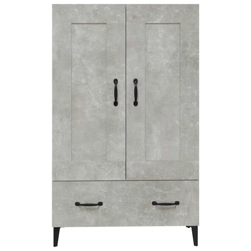 Komoda, betono pilkos spalvos, 70x31x115cm, apdirbta mediena