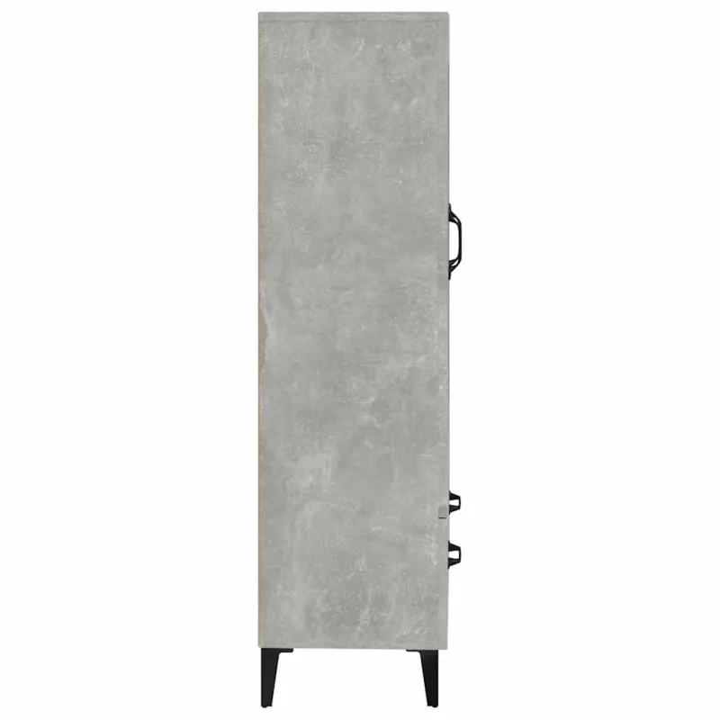 Komoda, betono pilkos spalvos, 70x31x115cm, apdirbta mediena