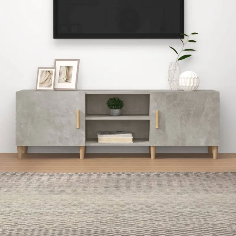 Televizoriaus spintelė, betono pilka, 150x30x50cm, mediena
