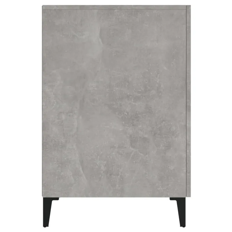 Rašomasis stalas, betono pilkas, 140x50x75cm, apdirbta mediena