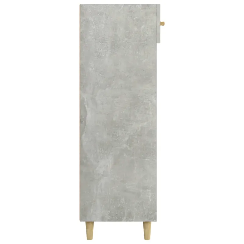 Spintelė batams, betono pilka, 60x35x105cm, apdirbta mediena