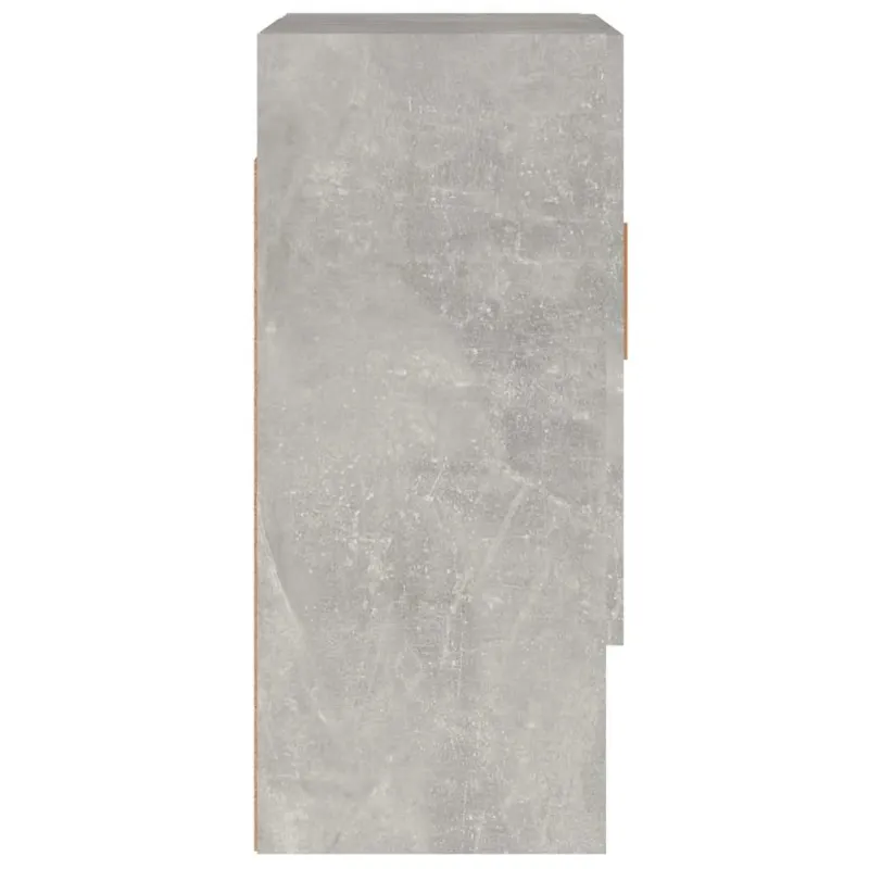 Sieninė spintelė, betono pilka, 60x31x70cm, apdirbta mediena