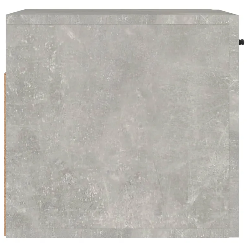 Sieninė spintelė, betono pilka, 80x36,5x35cm, apdirbta mediena