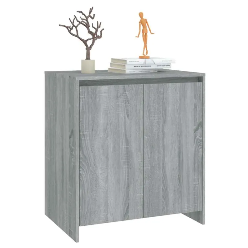 Šoninė spintelė, pilka ąžuolo, 70x41x75cm, apdirbta mediena