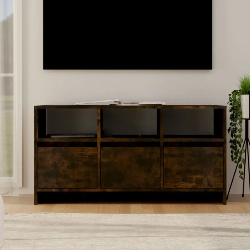 Televizoriaus spintelė, dūminė, 102x37,5x52,5cm, mediena