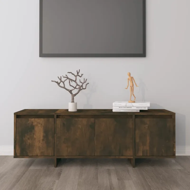 Televizoriaus spintelė, dūminio ąžuolo, 120x30x40,5cm, mediena