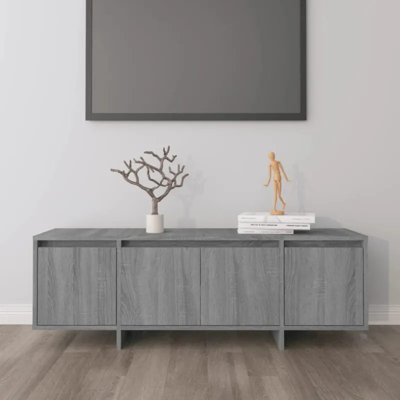 Televizoriaus spintelė, pilka ąžuolo, 120x30x40,5cm, MDP
