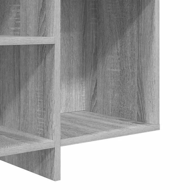 Šoninė spintelė, pilka ąžuolo, 120x30x75cm, apdirbta mediena