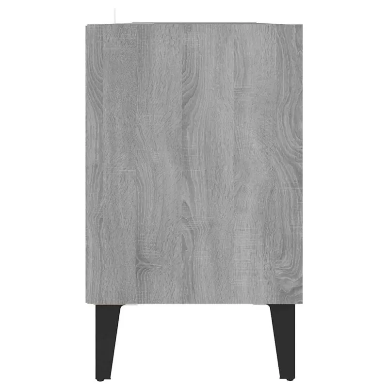 TV spintelė su metalinėmis kojelėmis, pilka, 103,5x30x50cm