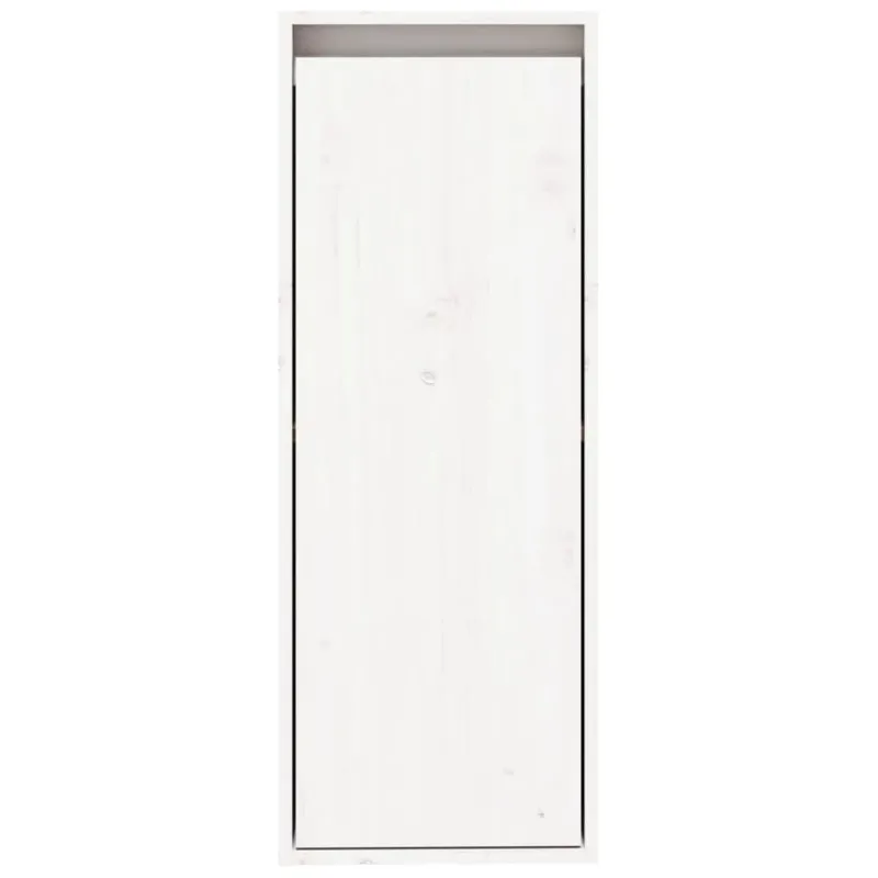 Sieninės spintelės, 2vnt., baltos, 30x30x80cm, pušies masyvas