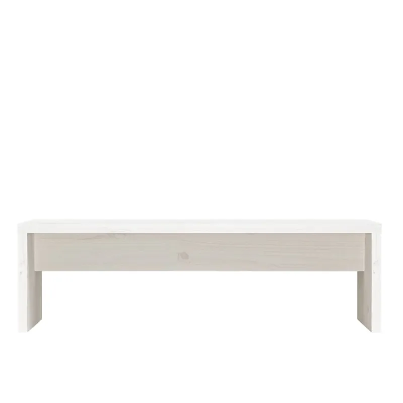 Monitoriaus stovas, baltas, 50x27x15cm, pušies medienos masyvas