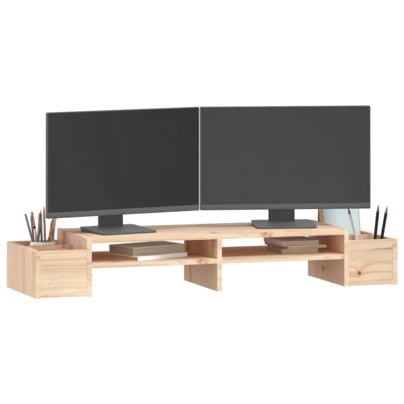 Monitoriaus stovas, 100x27,5x15cm, pušies medienos masyvas