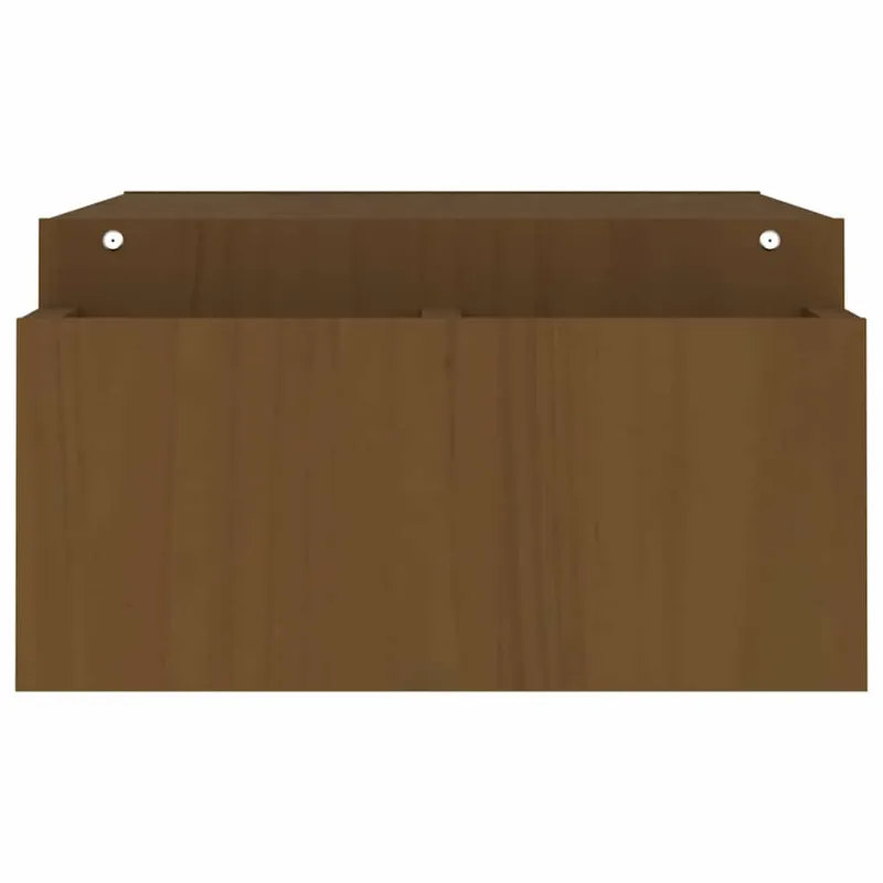 Monitoriaus stovas, medaus rudas, 100x27,5x15cm, pušies masyvas