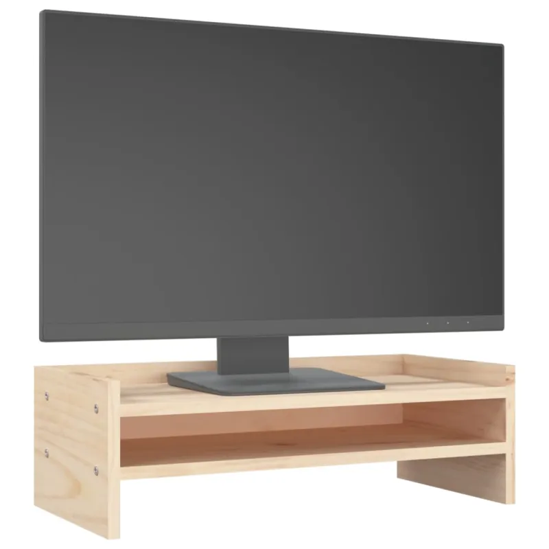 Monitoriaus stovas, 50x24x16cm, pušies medienos masyvas