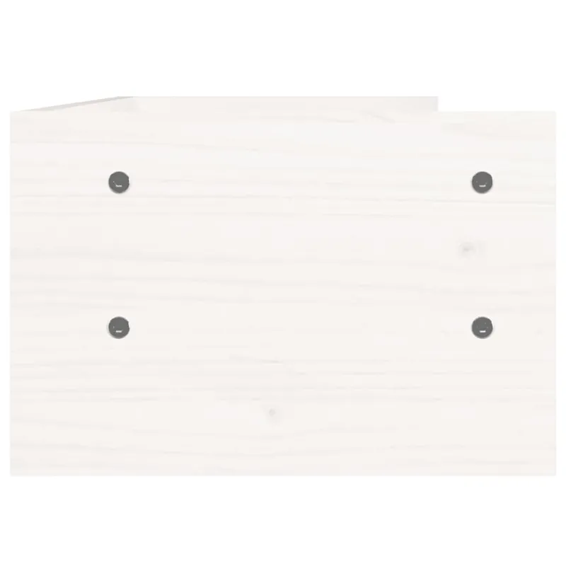 Monitoriaus stovas, baltas, 50x24x16cm, pušies medienos masyvas