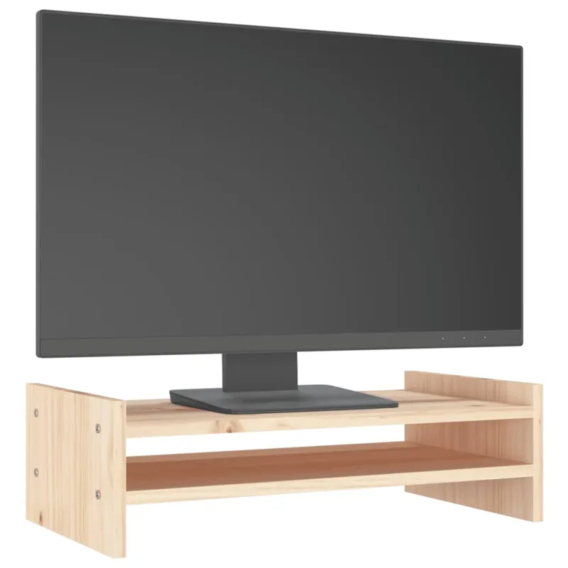 Monitoriaus stovas, 50x27x15cm, pušies medienos masyvas
