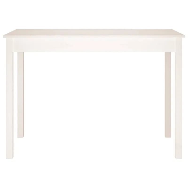 Valgomojo stalas, baltas, 110x55x75cm, pušies medienos masyvas