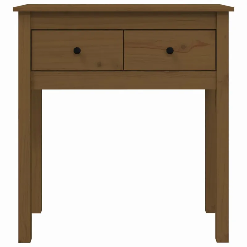 Konsolinis staliukas, medaus rudas, 70x35x75cm, pušies masyvas