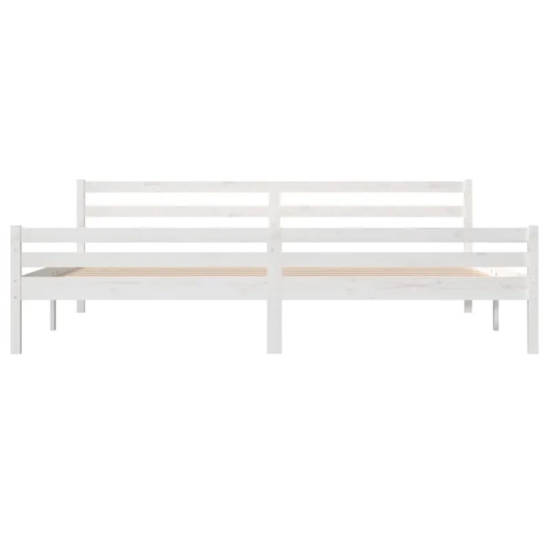Lovos rėmas, baltos spalvos, 200x200cm, medienos masyvas