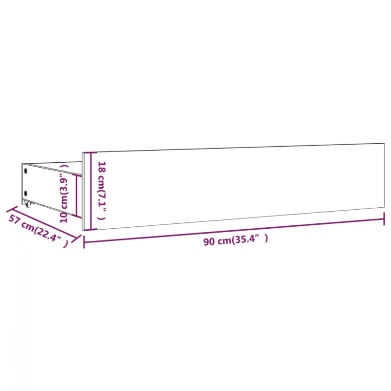 Stalčiai po lova, 4vnt., baltos spalvos, pušies masyvas