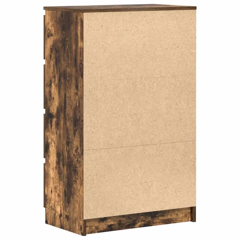 Šoninė spintelė, dūminio ąžuolo spalvos, 60x35x98,5 cm, mediena