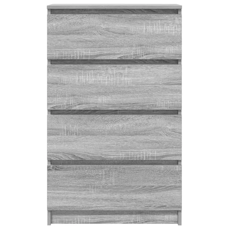 Šoninė spintelė, pilkos ąžuolo spalvos, 60x35x98,5 cm, mediena