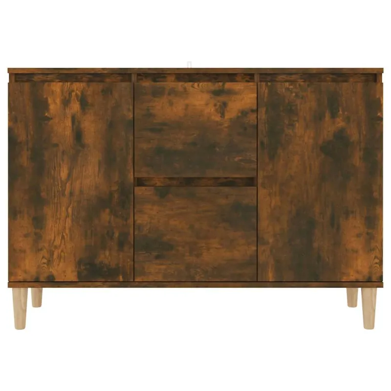 Šoninė spintelė, dūminio ąžuolo, 101x35x70cm, apdirbta mediena