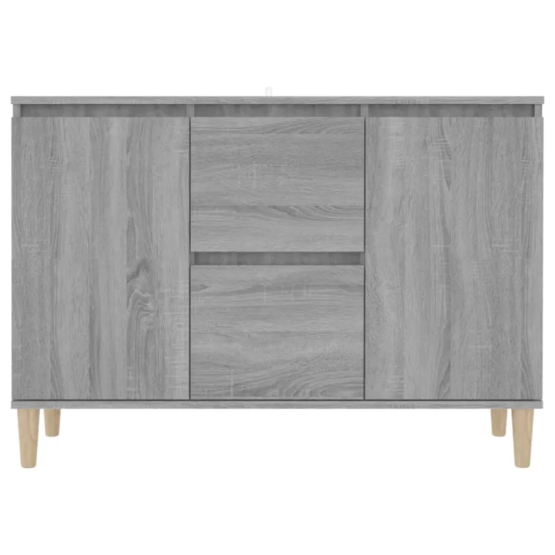 Šoninė spintelė, pilka ąžuolo, 101x35x70cm, apdirbta mediena